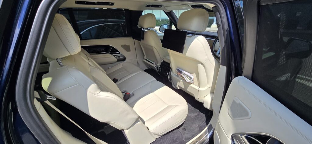 range rover interior chauffeur car